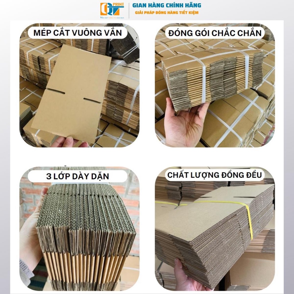 Thùng Carton Gói Hàng 60x40x40cm Chuyển Nhà Chuyển Văn Phòng Đóng Đồ, Hộp Carton Hộp Giấy Đóng Hàng Tiện Lợi.