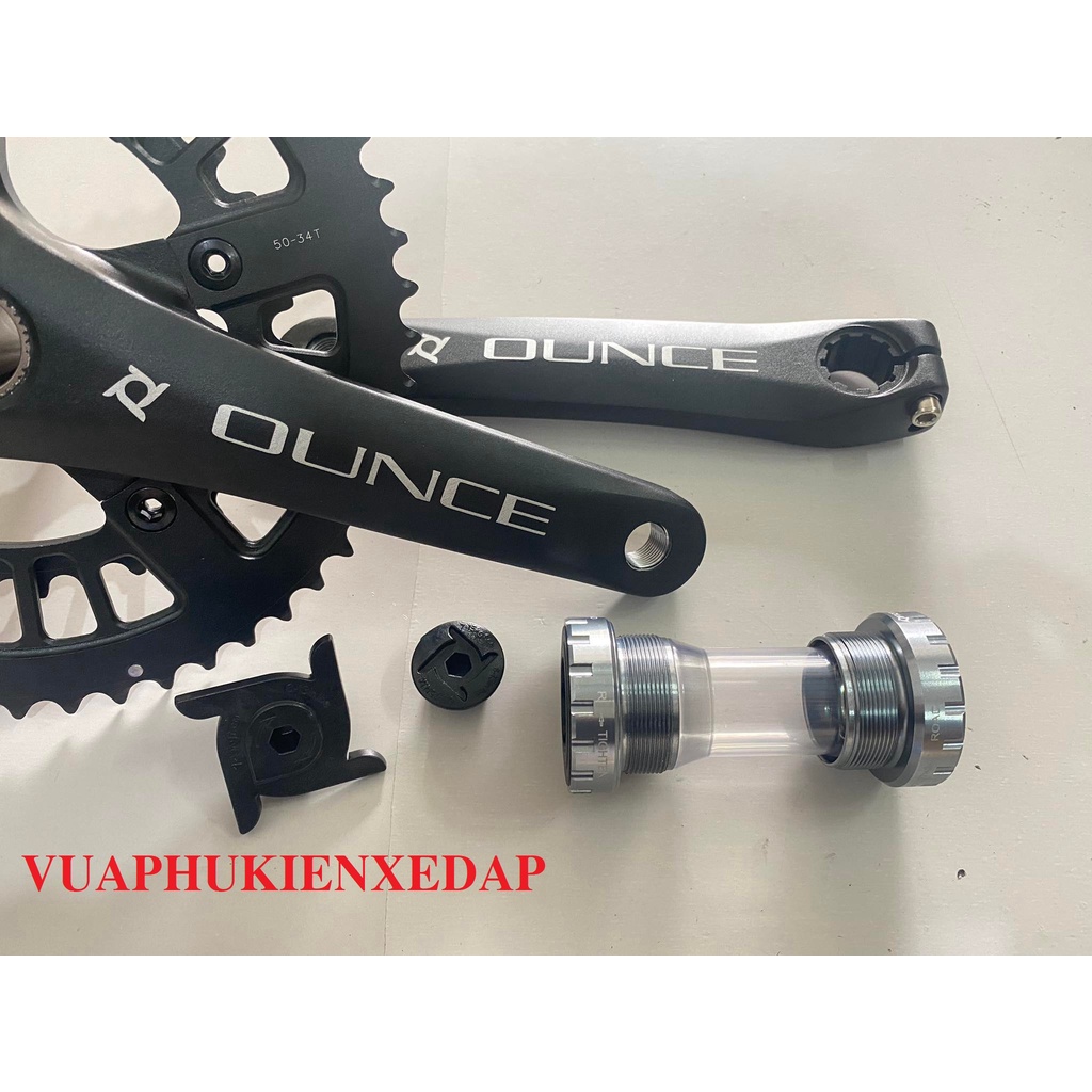 Đùi đĩa trục rỗng nhôm Prowheel OUNCE 2 tầng 50-34T Xe đạp thể thao