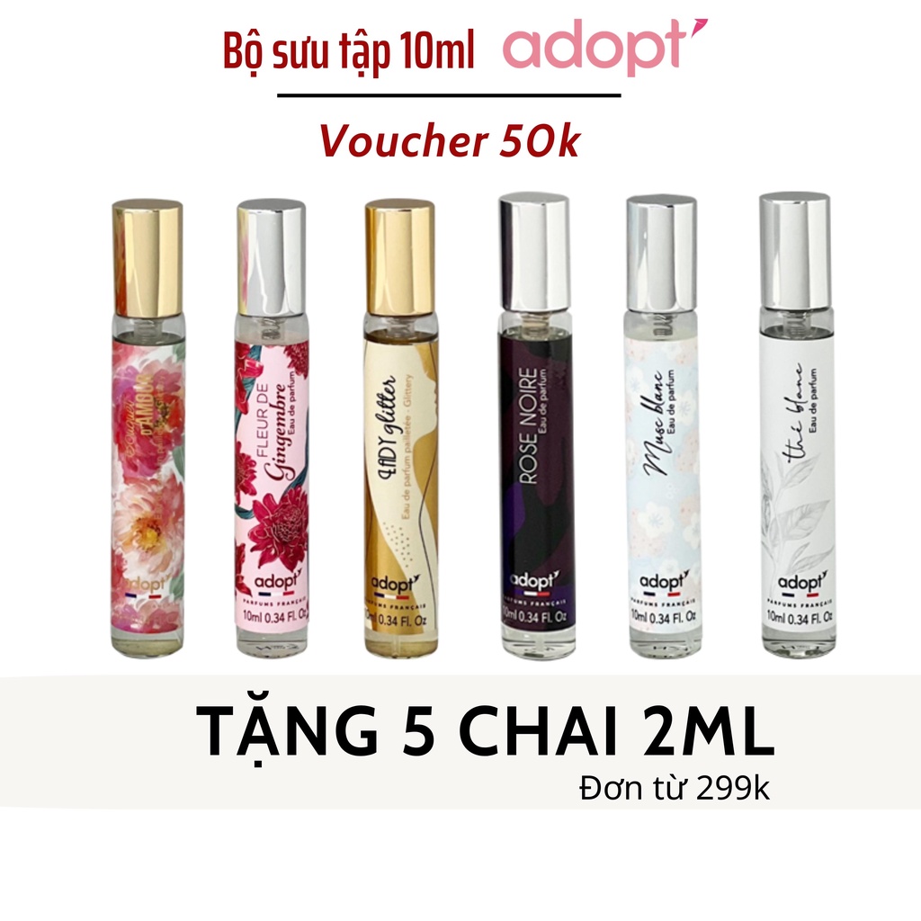 Nước Hoa Thuỳ Tiên 10ml Adopt Nhập Khẩu Pháp, Ngọt Ngào Quyến Rũ, Đủ Mùi, Thơm Lâu