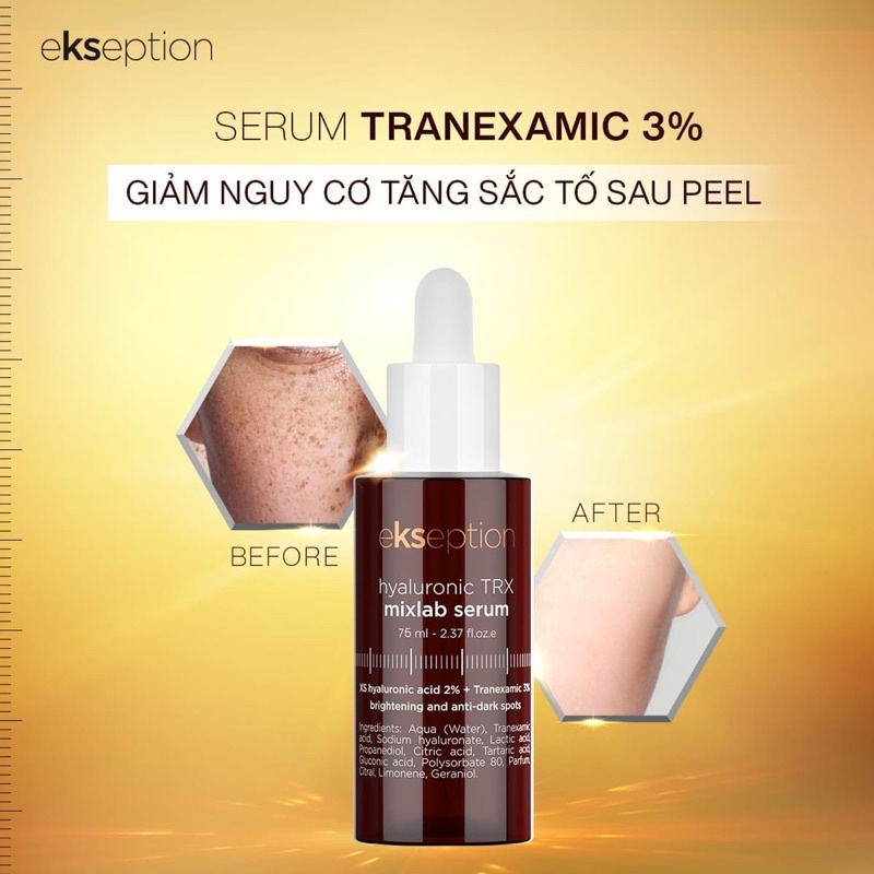 Ekseption Hyaluronic TRX Serum dưỡng ẩm và mờ nám