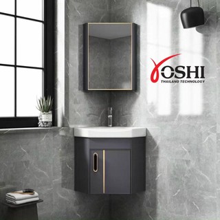 Bộ tủ góc lavabo treo tường nhỏ gọn