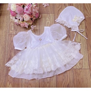 Váy Công Chúa Cho Bé Sơ Sinh MIN BOUTIQUE.Váy Bé Gái Thiết Kế Nơ sau lưng, Váy Tết Cho Bé, Đầm Đầy Tháng, đầm đi tiệc