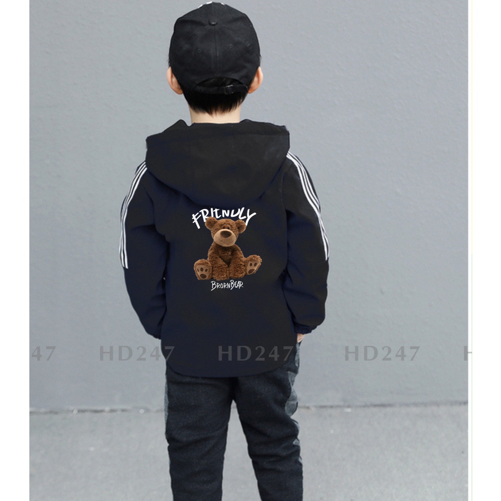 ÁO khoác dù chống nắng chống gió cho bé trai bé gái size đại 13kg đến 38kg 0333