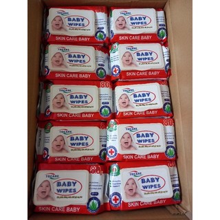 2 gói Khăn Giấy Ướt , Baby Wipes 80g