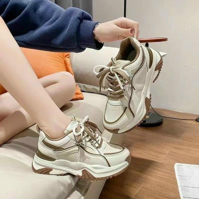 Giày thể thao nữ đế độn cao 5cm siêu nhẹ êm chân thời trang