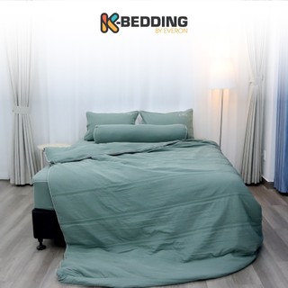 [Mã LIFEM1 giảm 50k đơn 99k] Bộ ga giường chần bông K-bedding By Everon chất vải MicroModal màu Xanh lá KMMS204 (4 món)