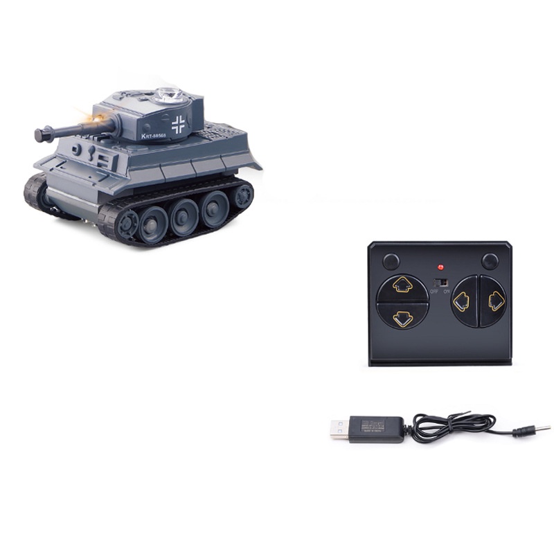 Xe Tăng điều khiển từ xa Mini Tank RC 1/64 777-585 bản V2 2.4ghz - Có Pin Sạc Đồ chơi xả stress sáng tạo