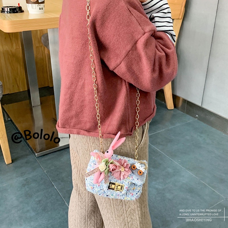 Bololo Túi Đeo Chéo Mini Dễ Thương Cho Bé Gái