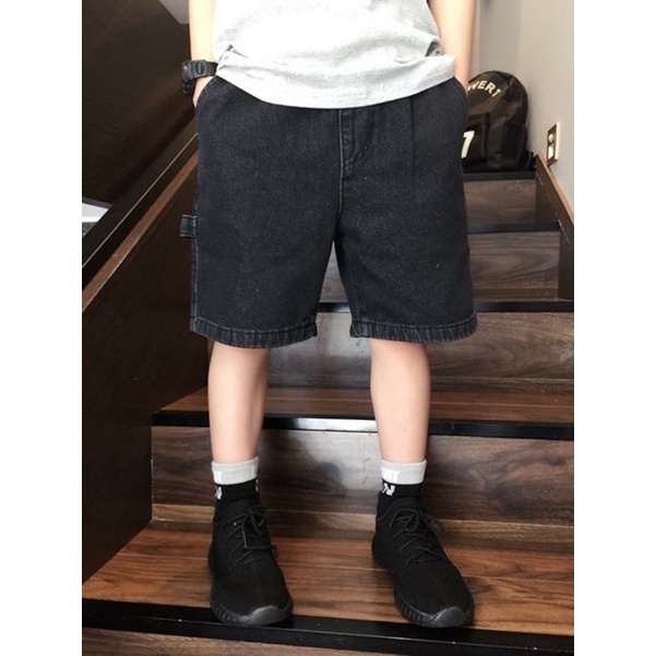 Quần đùi bé trai, quần Short Jean Hiphop cho bé 10-30kg