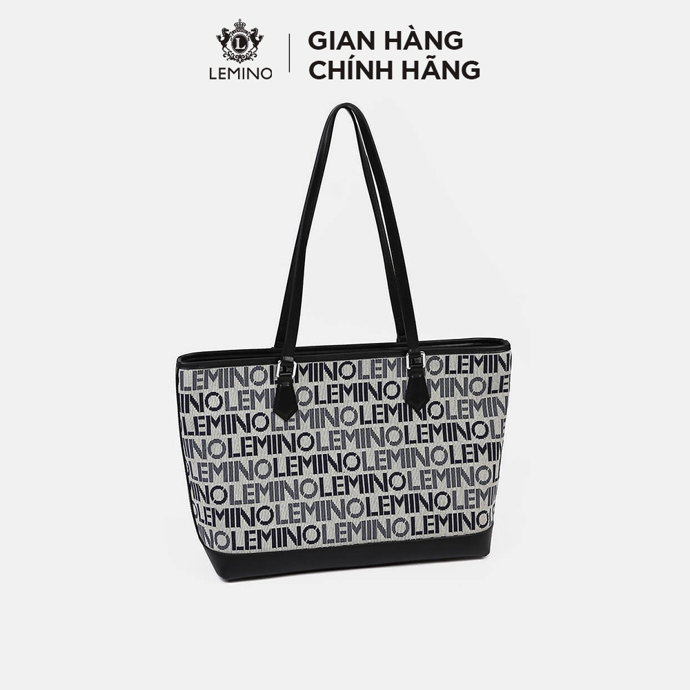Túi Xách Nữ Never Full Lemino Monogram Jacquard Denim LE26009