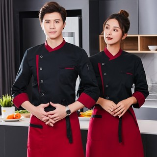 Áo bếp đồng phục tay dài cho nhà hàng khách sạn