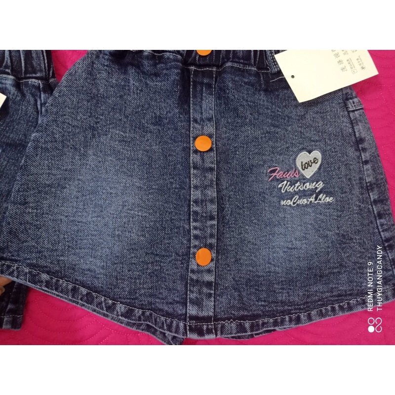 Quần jean giả váy cho bé 10-22kg