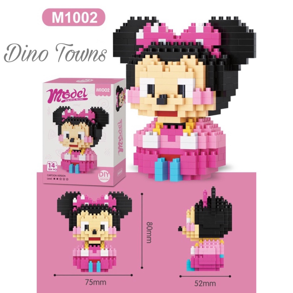 Mô hình lắp ráp nhân vật Disney 3D Model siêu đáng yêu