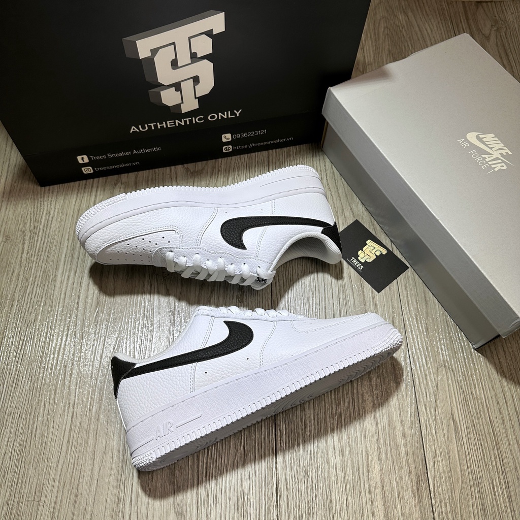 Giày thể thao NIKE AIR FORCE 1 LOW WHITE BLACK CT2302 100
