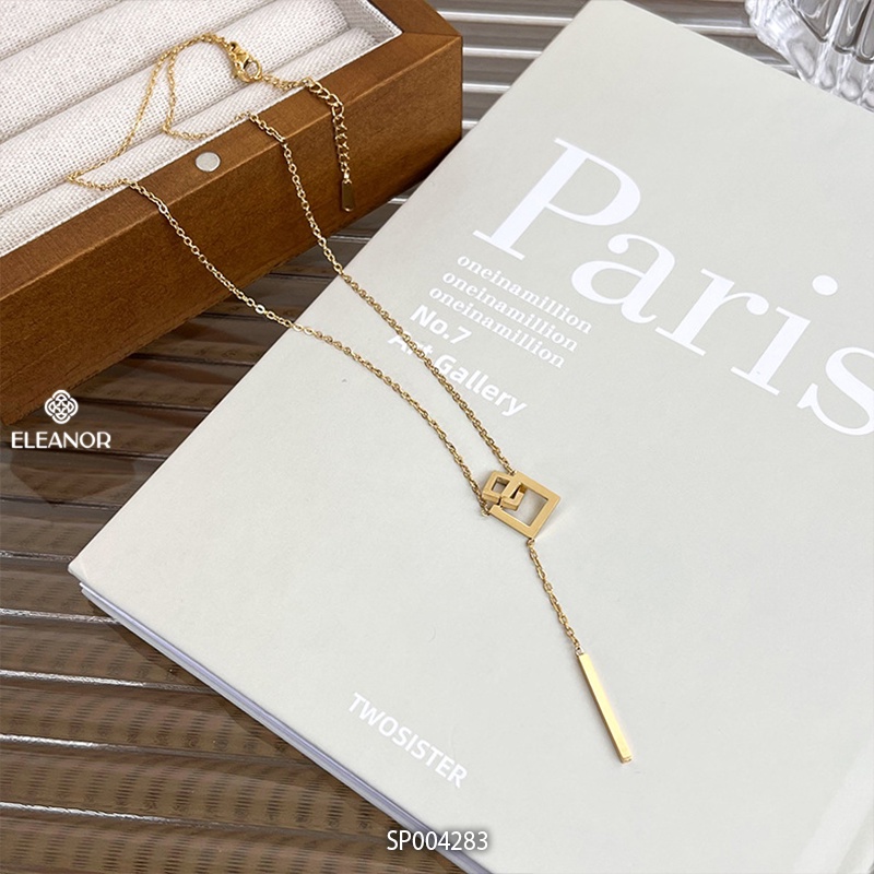 Dây chuyền nữ titan Eleanor Accessories dáng dài phụ kiện trang sức đơn giản sang trọng
