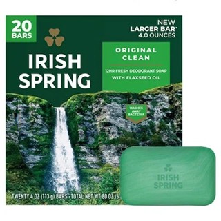20 CỤC IRISH SPRING ORIGINAL NHẬP MỸ 113G