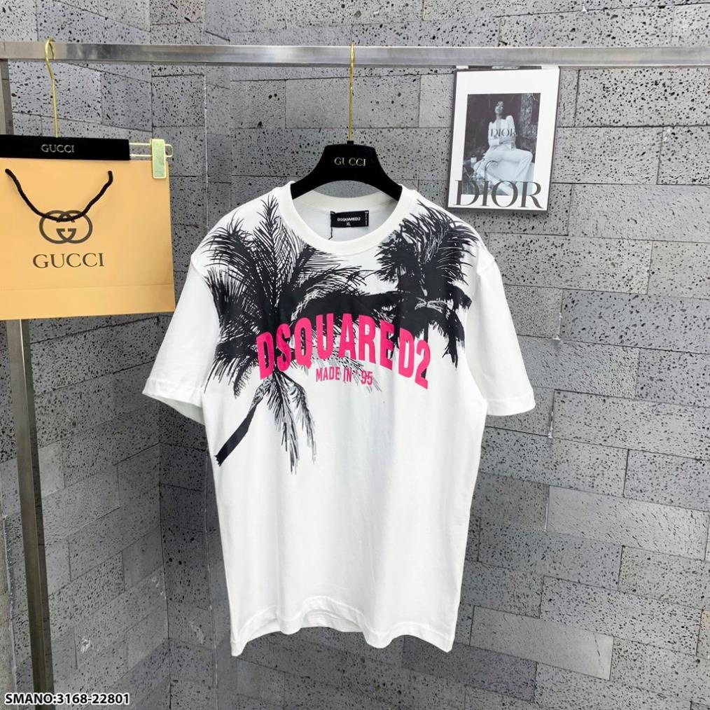 Áo Phông Nam DSQ Hình Cây Dừa Siêu Hót - Áo Thun Nam DSQ Độc Lạ