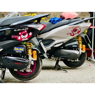 SET DECAL Tem sticker gấu dâu lớn