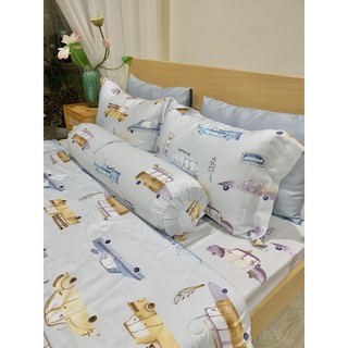 Chăn ga gối lụa tencel ôtô 80s gally đủ size1m6, 1m8, 2m
