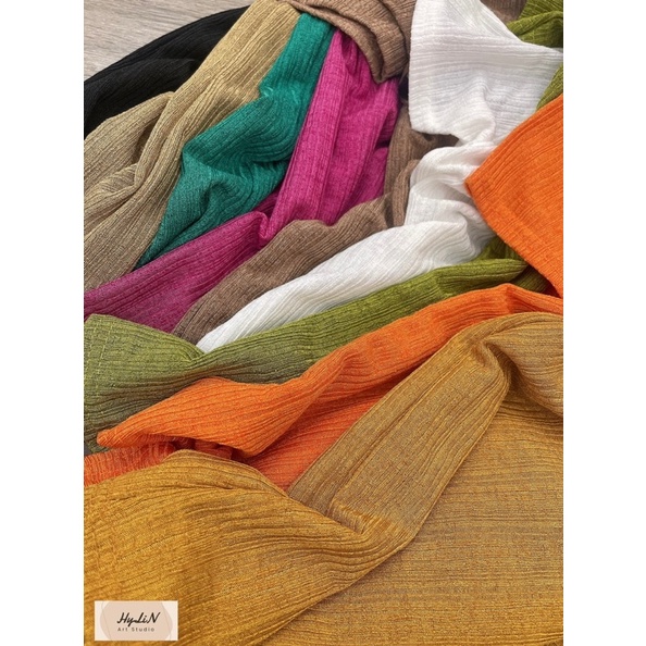 ÁO GÂN CỔ TRÒN TAY CỘC FROM ÔM CO GIÃN BASIC MS90268