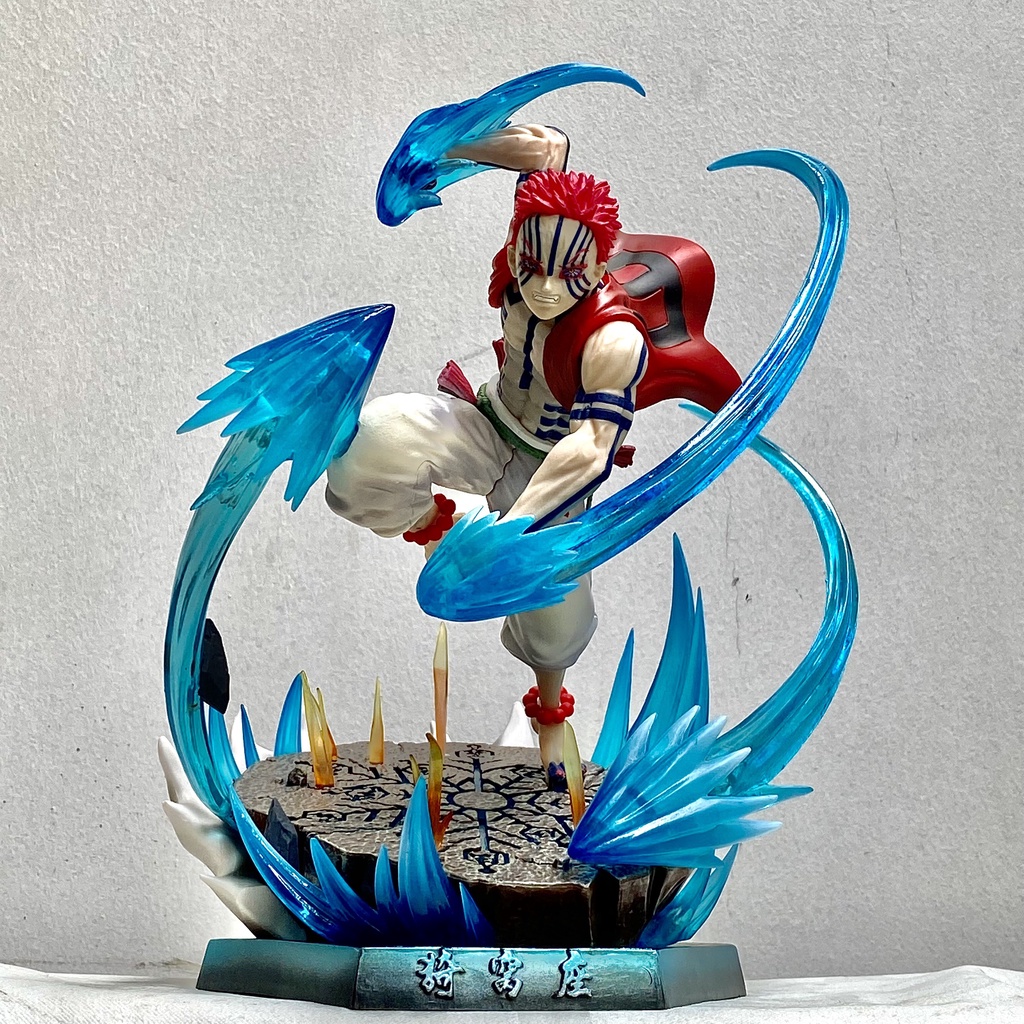Mô hình Akaza cao 24CM - Mô hình thượng huyền tam Akaza - Akaza có LED cực đẹp - Kimetsu No yaiba figure
