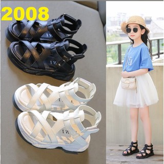 [Hà Xu shop] Giày Sandal da kiểu dáng chiến binh cho bé gái 2008