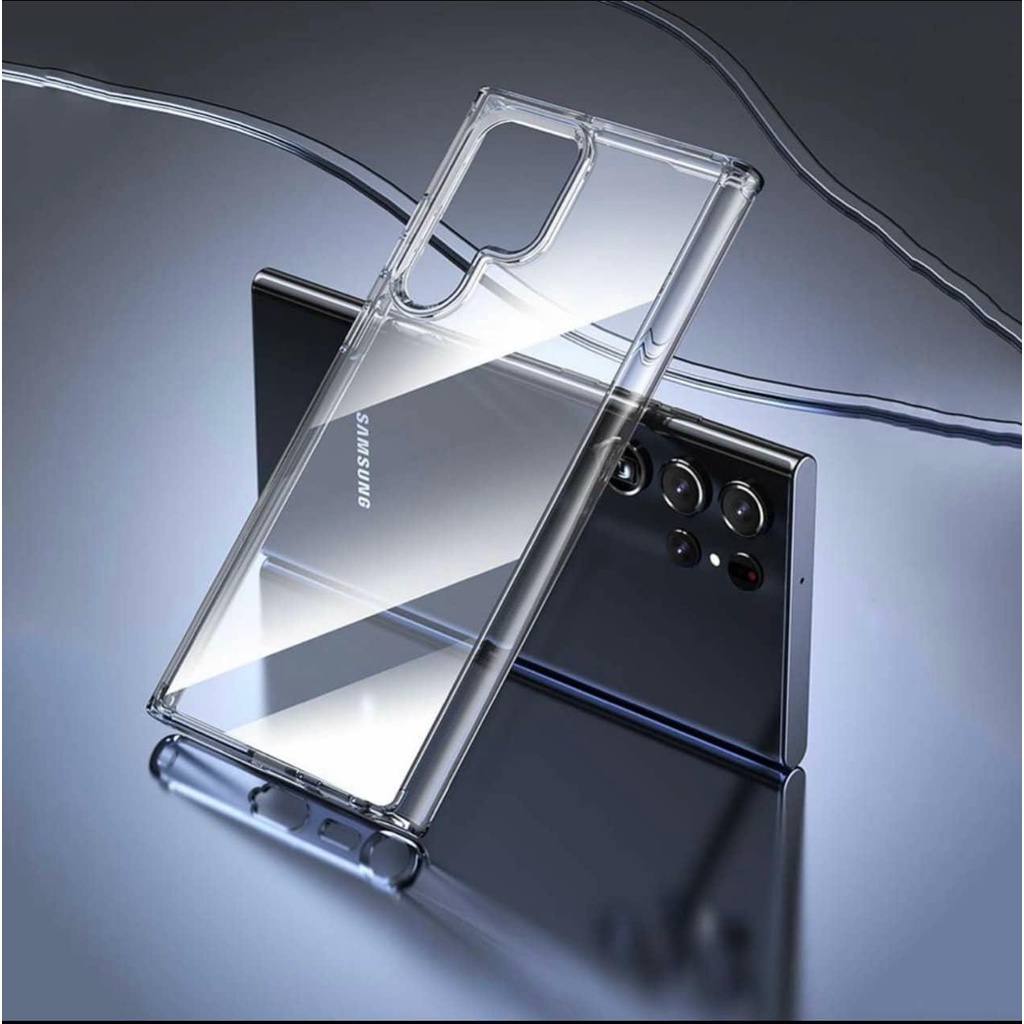 Ốp lưng Likgus cho Samsung S22, S22 Plus/ S22+/ S22 Ultra lưng cứng viề dẻo chống sốc ( trong suốt )