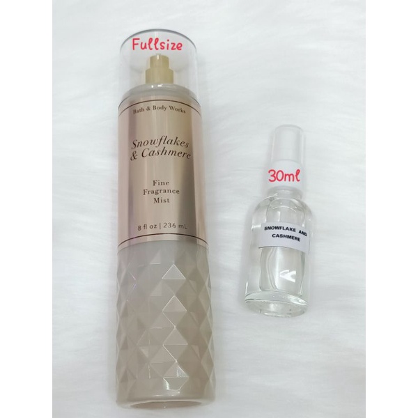 Xịt thơm toàn thân bodymist Bath & Body Works - Snowflakes & Cashmere