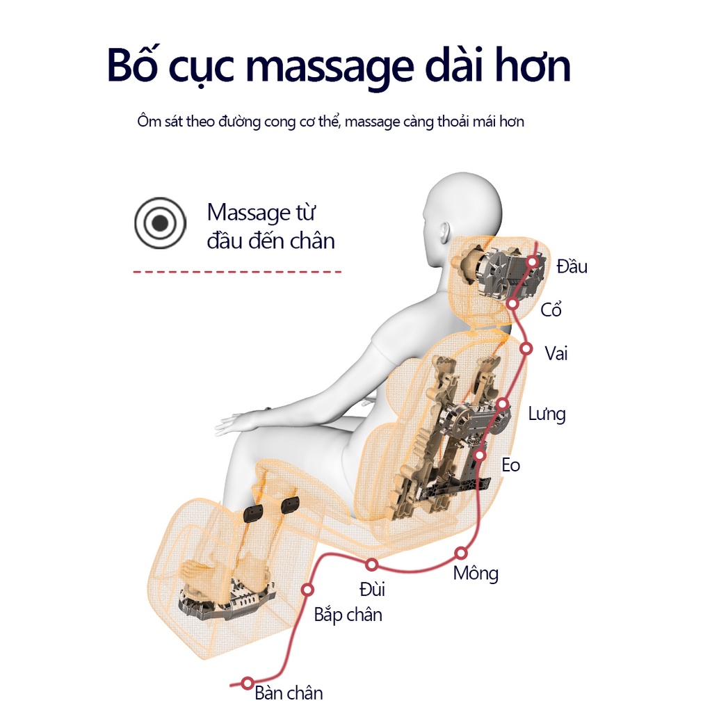Ghế massage toàn thân, Ghế đệm massage toàn thân rung đa năng, Thiết bị massage vai gáy，thả lỏng cơ thể