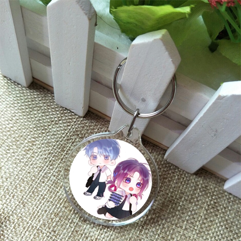 Móc khóa mica in hình nhân vật Cạm bẫy của hồ ly manhua anime chibi dễ thương