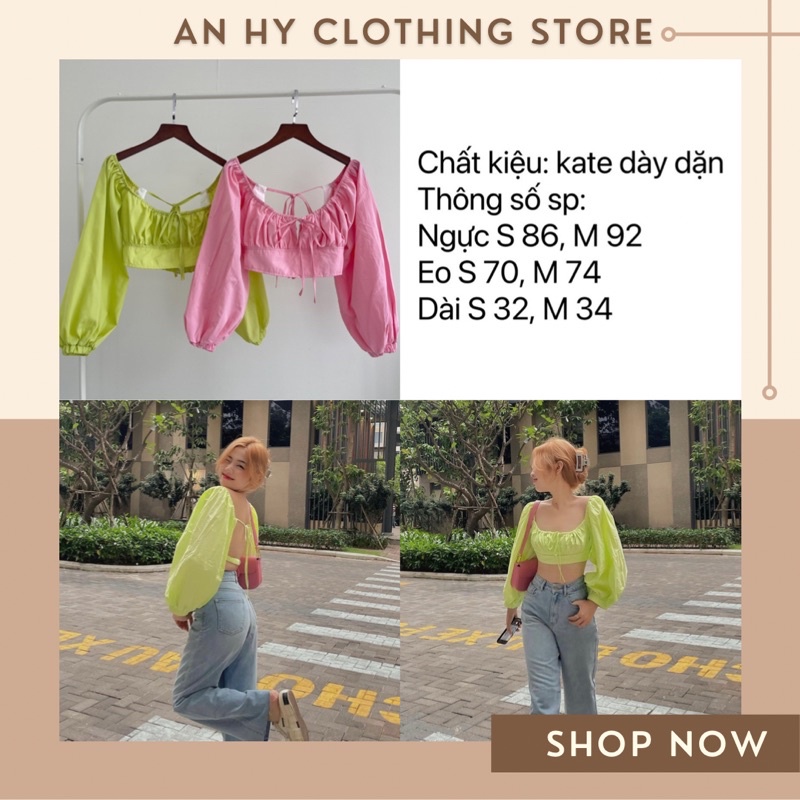 (có bán sỉ,ảnh thật,hoả tốc)🍓𝓷𝓮𝔀 𝓲𝓷 - Polin top 🌸 ÁO BO TAY DÀI THẮT NƠ LƯNG