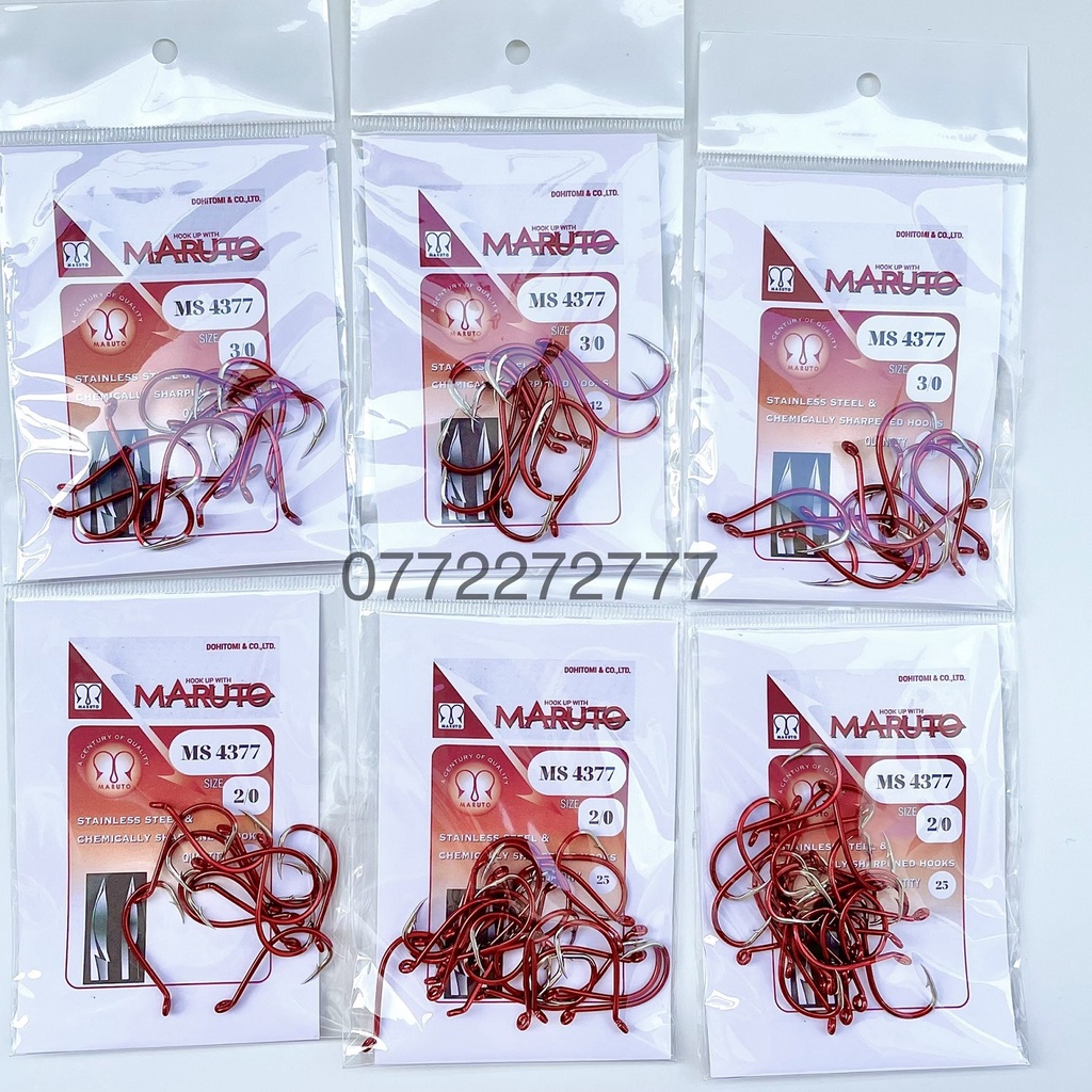 Lưỡi Câu Cá Maruto Nhật bản, Thép không rỉ, Siêu bén dùng câu cá tra, cá chim, cá biển.