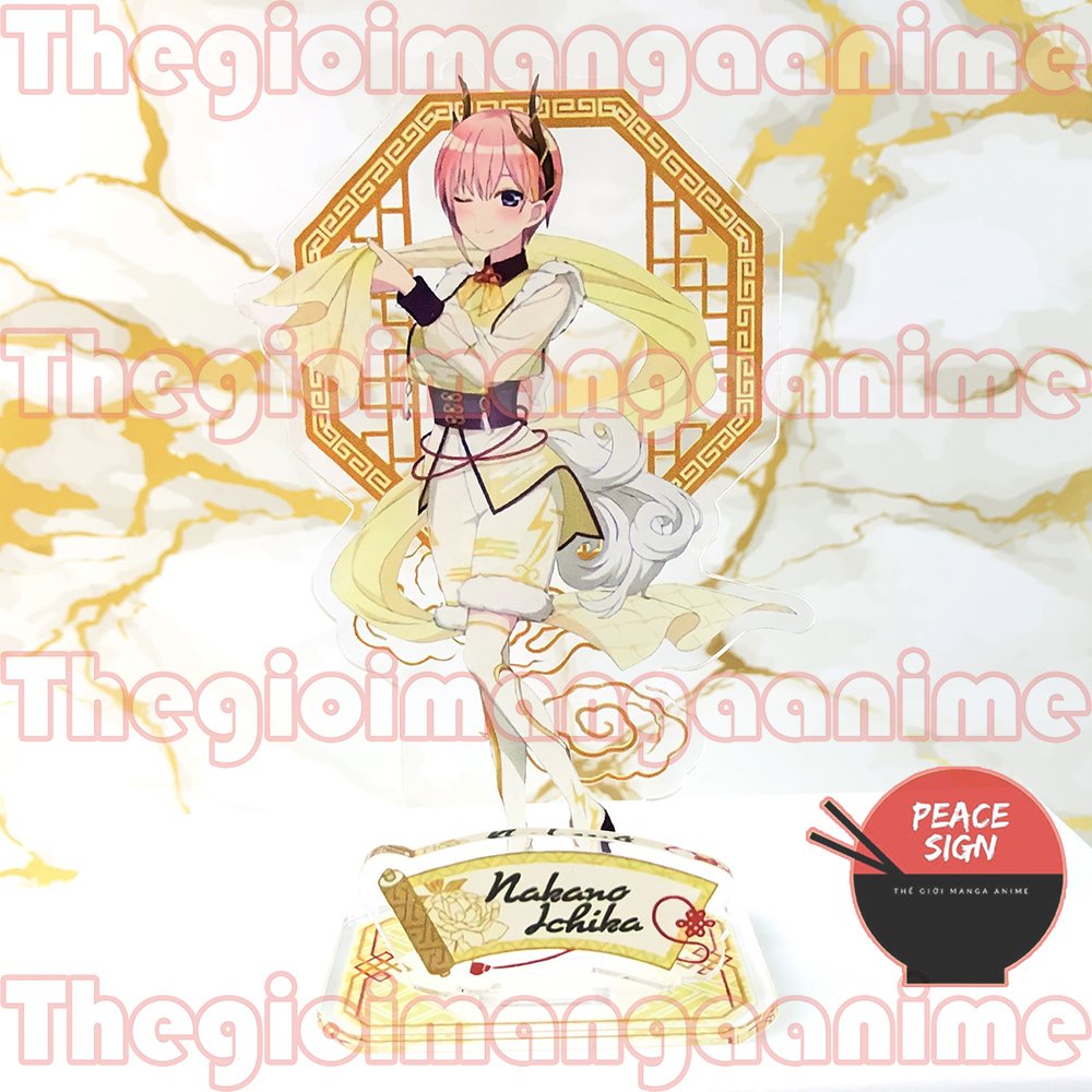 Mô hình Standee Gotoubun No Hanayome NHÀ CÓ NĂM NÀNG DÂU ver TRUNG HOA anime chibi tượng acrylic mica trong trang trí