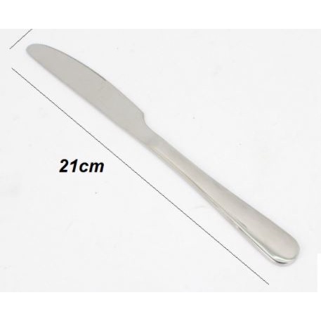 Bộ dao nĩa ăn bít tết, 2 món inox sáng bóng cán trơn dày