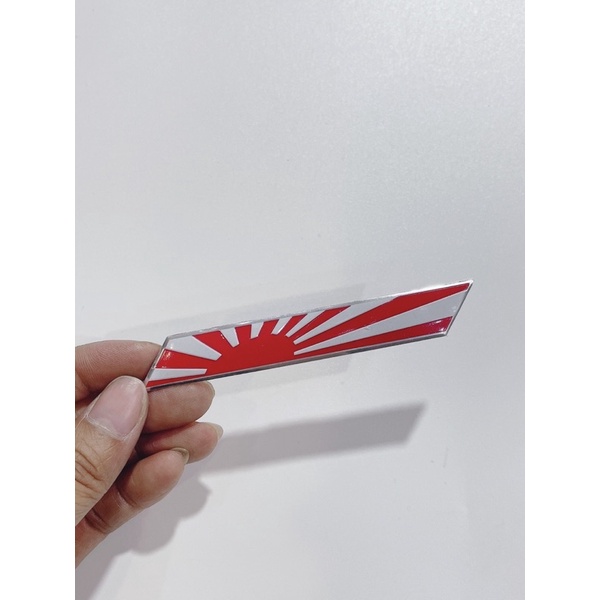 Tem nhôm cờ các quốc giá size 9.8x1.5cm có sẵn keo mặt sau, dán trang trí xe máy oto…