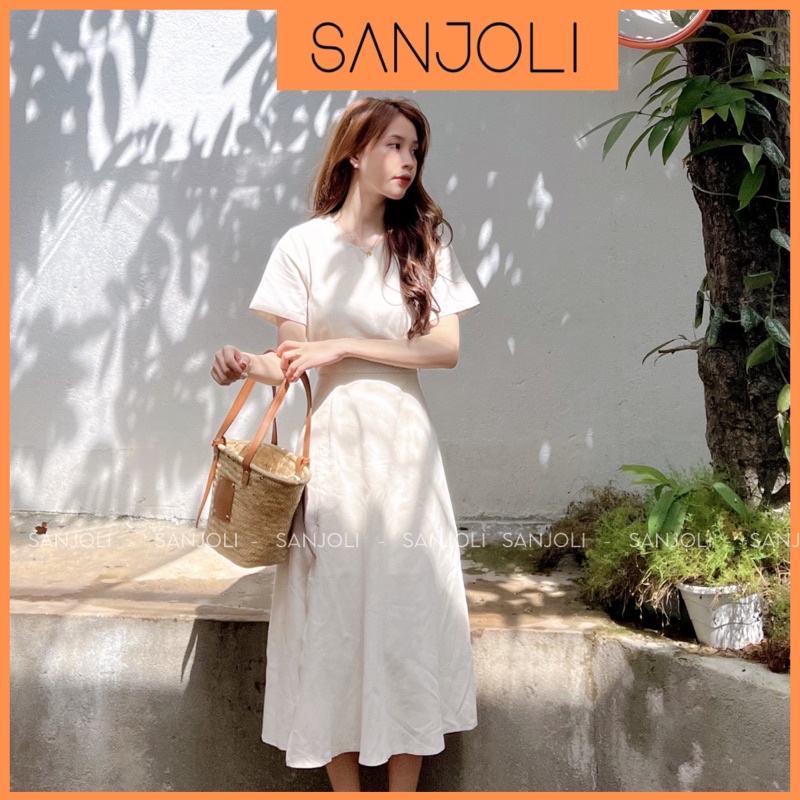 Đầm Body Nữ SANJOLI Váy Maxi Công Sở Dáng Dài Thiết Kế Hở Lưng Xẻ Tà Phong Cách Tiểu Thư Đi Dự Tiệc Sang Trọng VDE032 | BigBuy360 - bigbuy360.vn