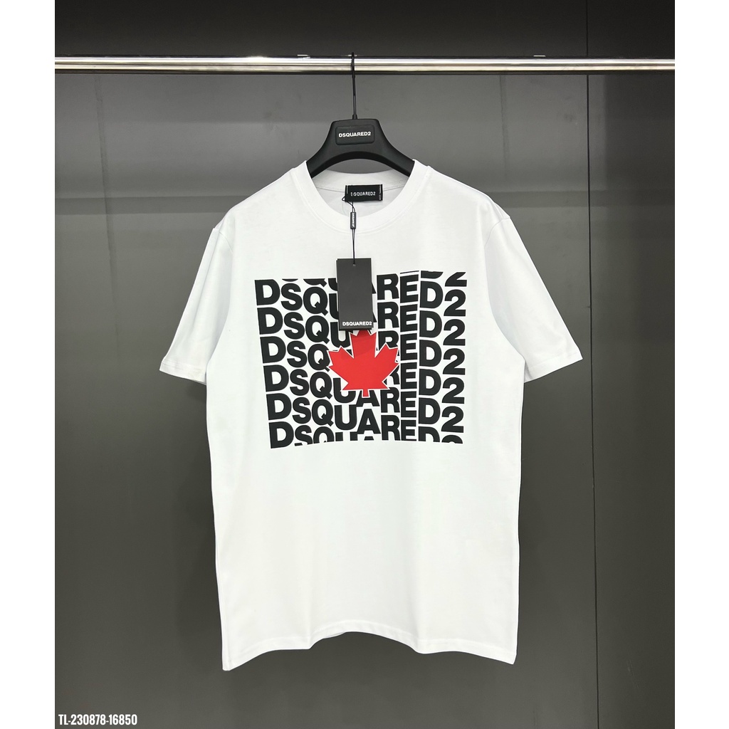 Áo thun ngắn tay Đ.S.Q.2 hoạ tiết in logo siêu đẹp - áo phông chất liệu cotton thoáng mát 2023