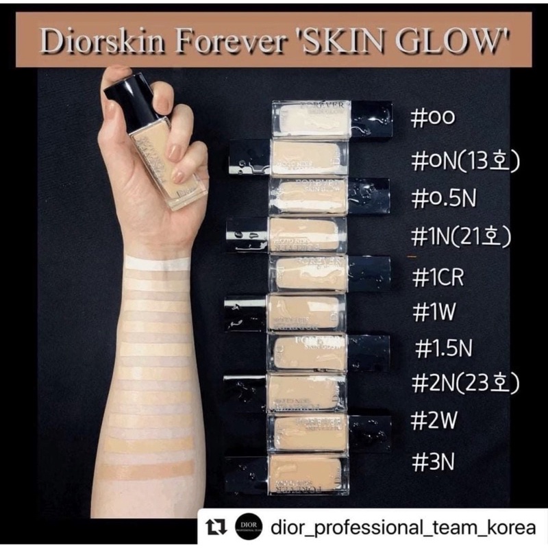 Đủ tone - Kem nền DIOR Forever Skin Glow Foundation