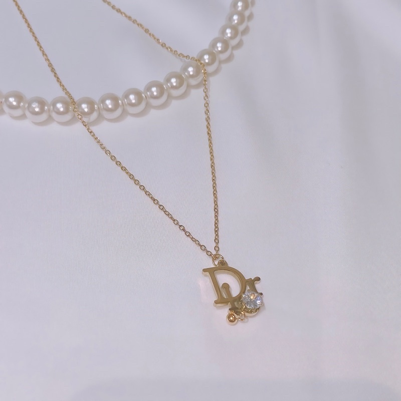 Dây chuyền titan CD hạt đá