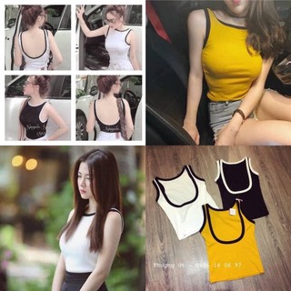 Áo croptop 3 lỗ hở lưng thời trang xixo cao cấp - atn0047