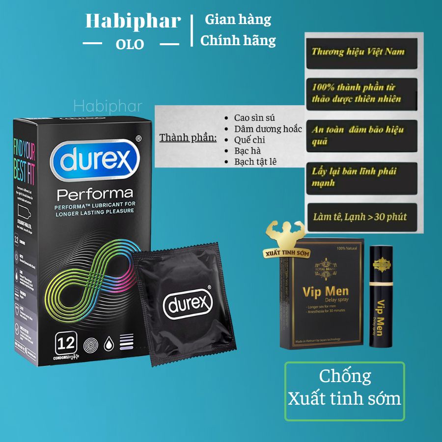 Bao Cao Su Kéo Dài Thời Gian Tặng Lọ Xịt Vip Men VIPMEN