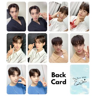 Set 10 card giấy bo góc in 2 mặt ảnh Cha Eun Woo có nhiều mẫu chọn