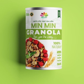 [Combo 3 hộp] NGŨ CỐC HẠT DINH DƯỠNG MIN MIN Hộp 500gram - Tặng kèm 1 bộ gáo dừa cao cấp