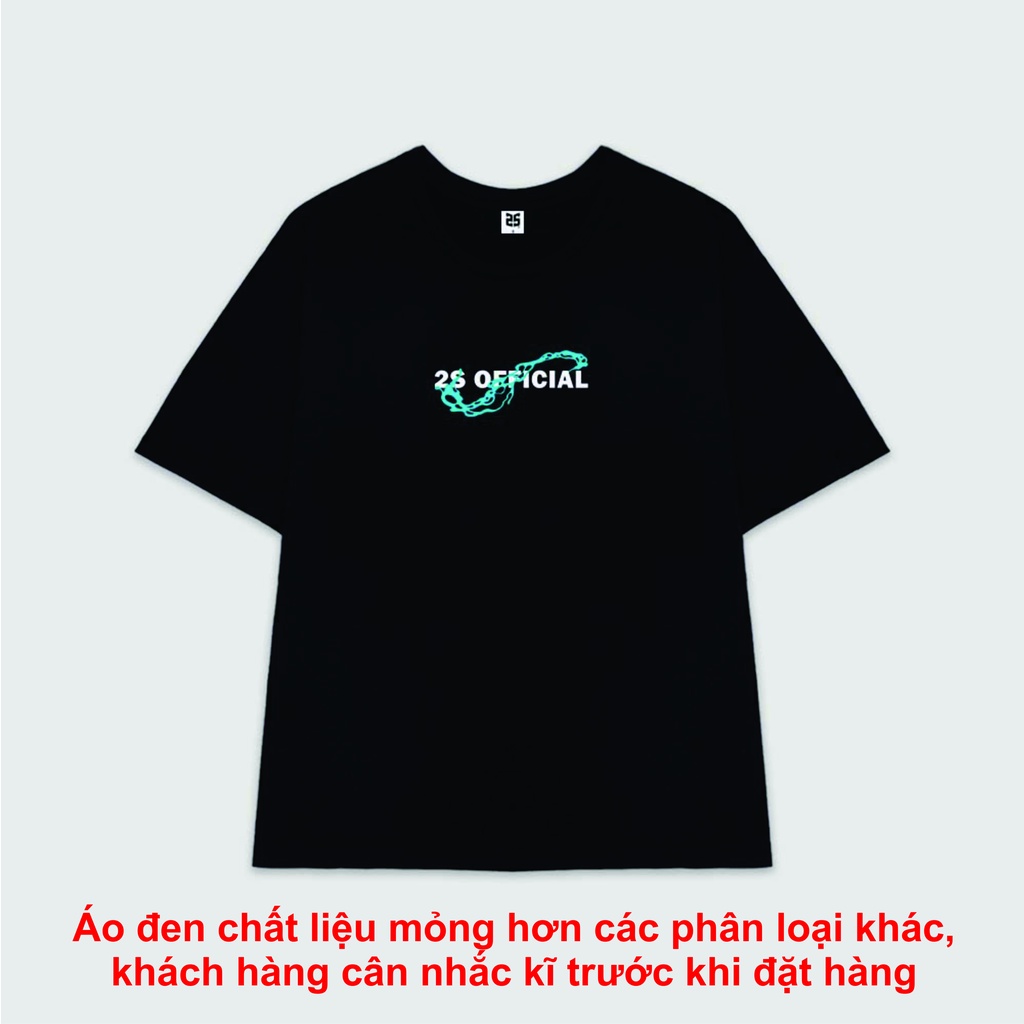 Áo Thun Tay Lỡ 2s Official Áo Phông Đen Unisex Nam Nữ, Áo Phông Cotton Oversize Form Rộng Giá Rẻ SG65