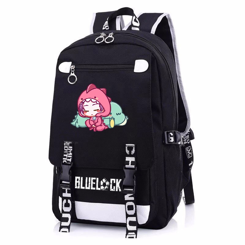 Balo nam nữ in hình BLUE LOCK ver Nằm ngủ chibi anime cặp sách đi học tiện lợi thời trang