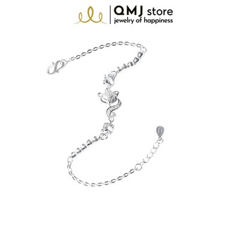 Qmj lắc tay hồ ly dễ thương bạc 925 cao cấp - q419