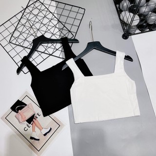 Áo zip 2 dây croptop 2 lớp (kèm ảnh thật)
