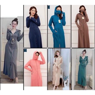 Áo chống nắng 2 lớp toàn thân unisex102 vải thun kim cương