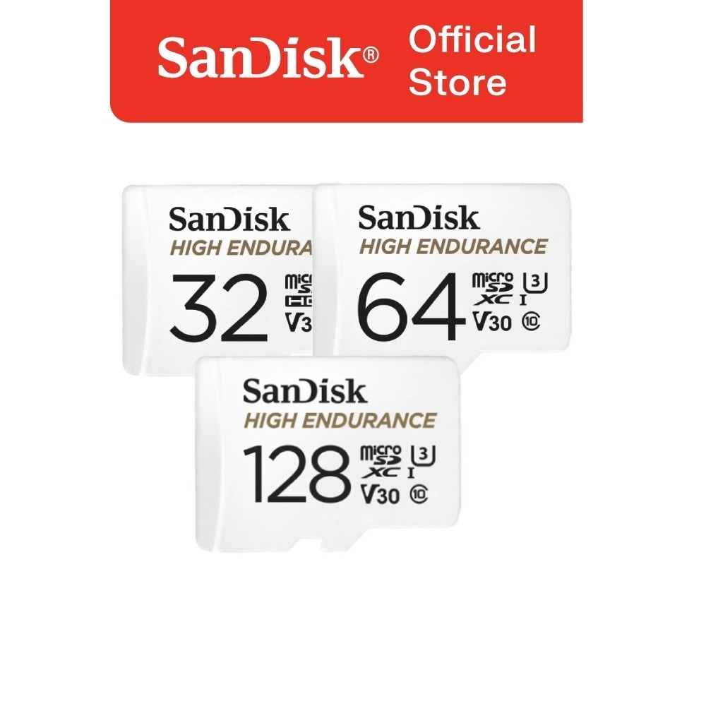 Thẻ nhớ SanDisk High Endurance microSDHC UHS-I C10 U3 V30, 100MB/s  - siêu bền cho camera