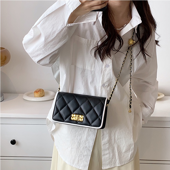 Túi xách nữ thêu chỉ trám chất da cao cấp khóa xoay xịn xò Capucha T275